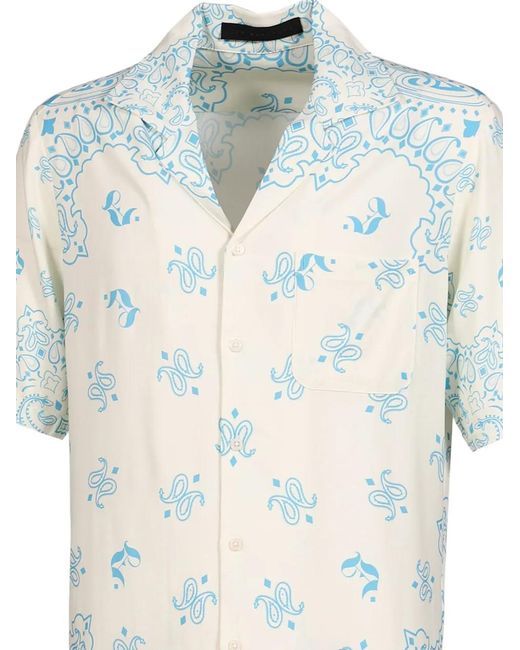 JUN/NAKAYAMA White Paisley-Print Short-Sleeved Shirt for men
