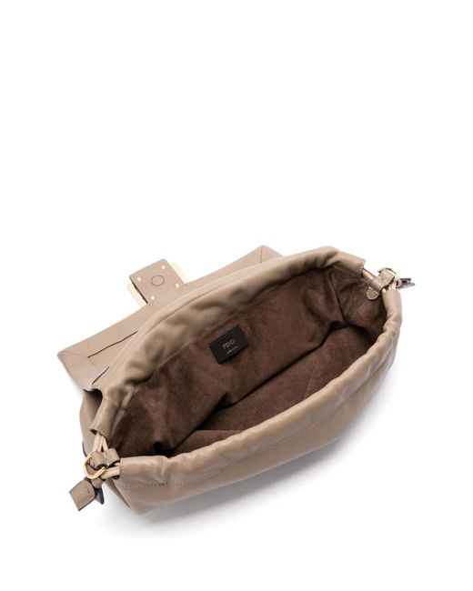 Fendi Natural Mamma Baguette Shoulder Bag