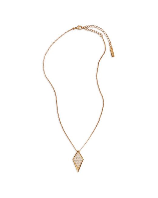 Versace White Blade Crystal Necklace
