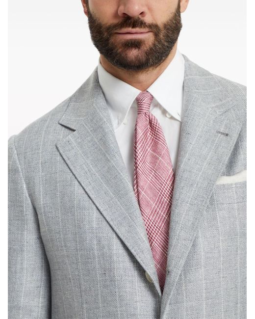 Brunello Cucinelli Krawatte mit Prince-of-Wales-Muster in Purple für Herren