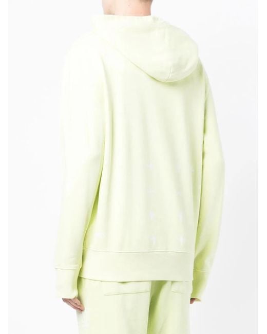 Ksubi White Logo-Print Cotton Hoodie for men