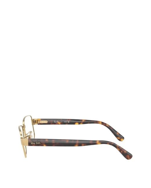 Ray-Ban White Rx6529 Rectangle-Frame Glasses