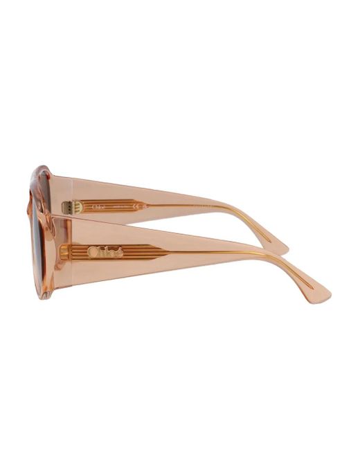 Chloé Blue Round-Frames Sunglasses