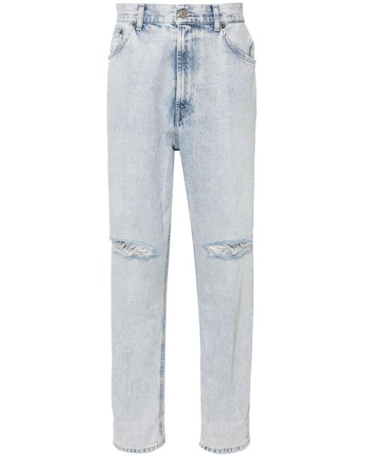 Dondup Blue Paco Mid-rise Tapered Jeans for men
