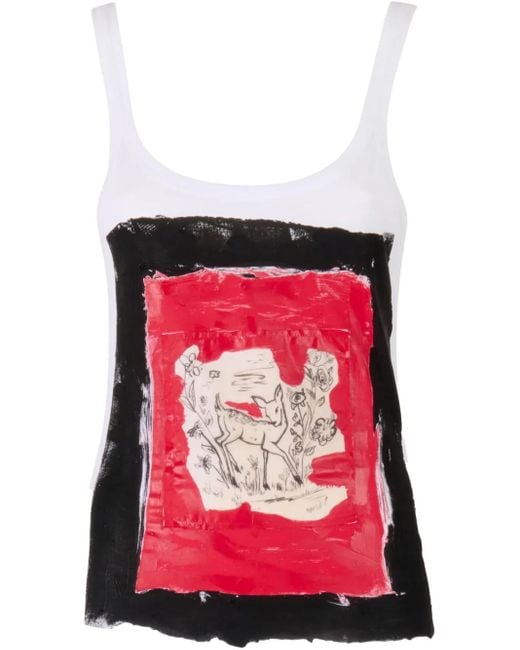 Marni Red Klassisches Tanktop