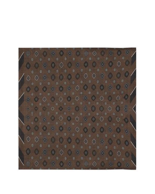 Altea Brown Printed Scarf for men