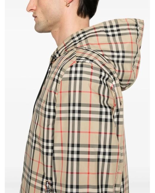 Burberry Natural Stretton Chk Jacket for men