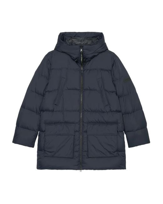 Marc O' Polo Blue Hooded Puffer Jacket for men