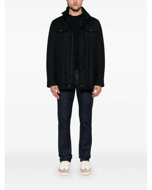 Canali Black Padded Jacket for men