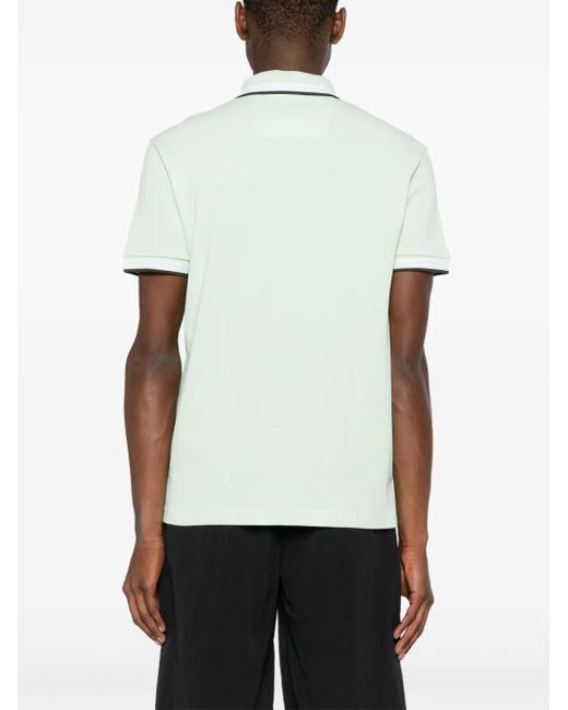 Boss Green Logo-Embroidered Cotton Polo Shirt for men