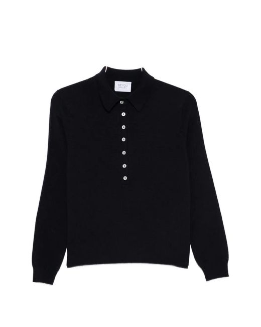 Be You Blue Button-Up Polo Sweater