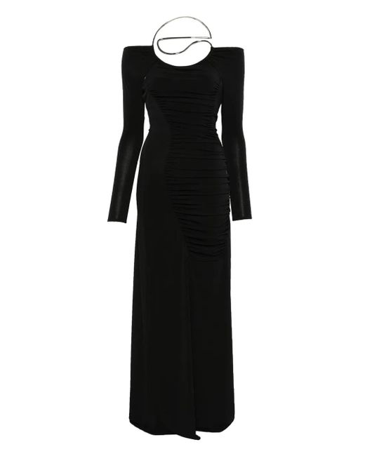 Coperni Black Cut-Out Dress