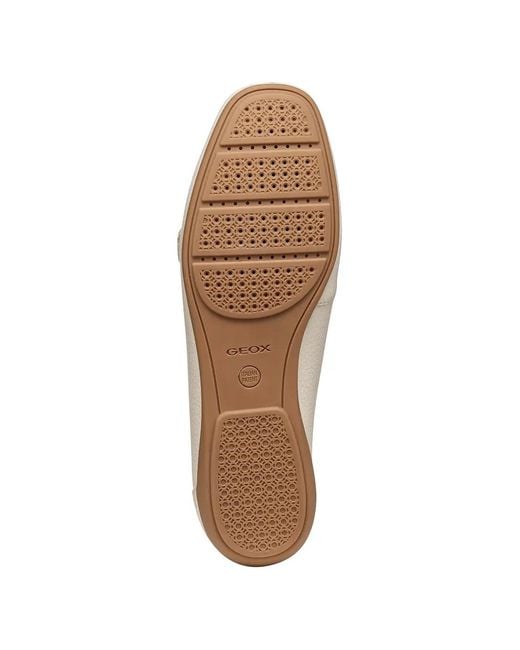 Geox White Annytah Moc Buckle Loafers