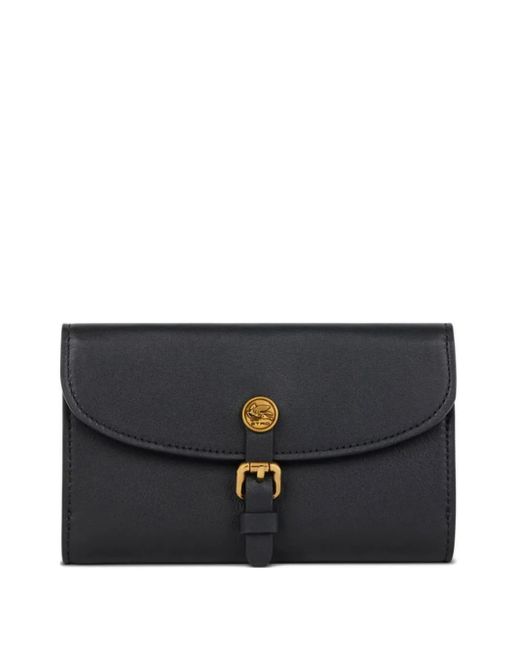Etro Black Pony Leather Wallet