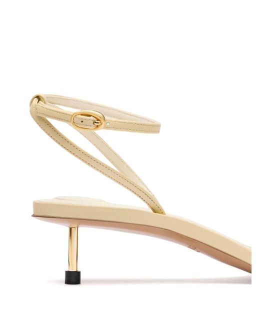 Jacquemus Yellow Les Regalo Leather Sandals