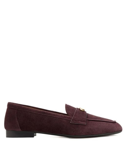 COACH Brown Sculpted C Loafer In Suede