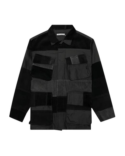 Chaqueta Con Diseño Patchwork Neighborhood de hombre de color Black