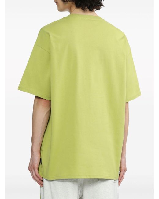 FIVE CM Green Vacances-print Cotton T-shirt for men