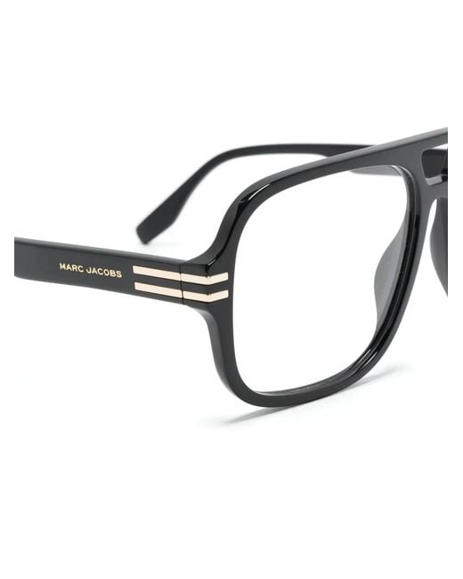 Marc Jacobs Black Pilot-Frame Glasses for men