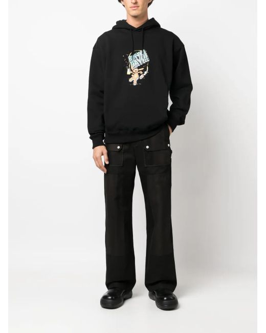 Martine Rose Black Logo Sweatshirt for men