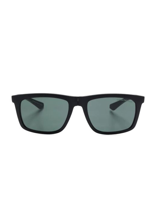 Emporio Armani Green Interchangeable-Lens Glasses for men