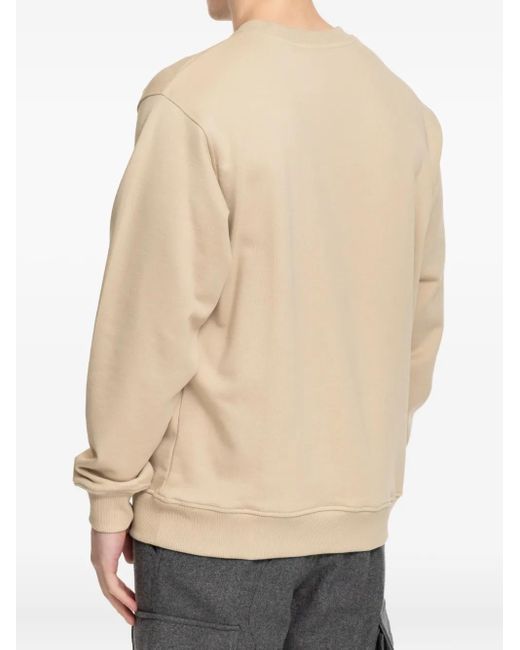 Drole de Monsieur Natural Embroidered-Logo Sweatshirt for men