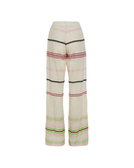 Devotion White Striped Trousers