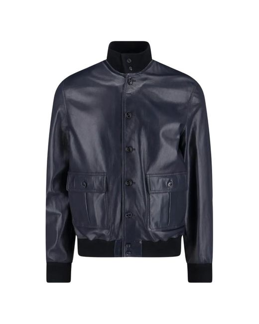 Chaqueta De Piel Con Botones Valstar de hombre de color Blue