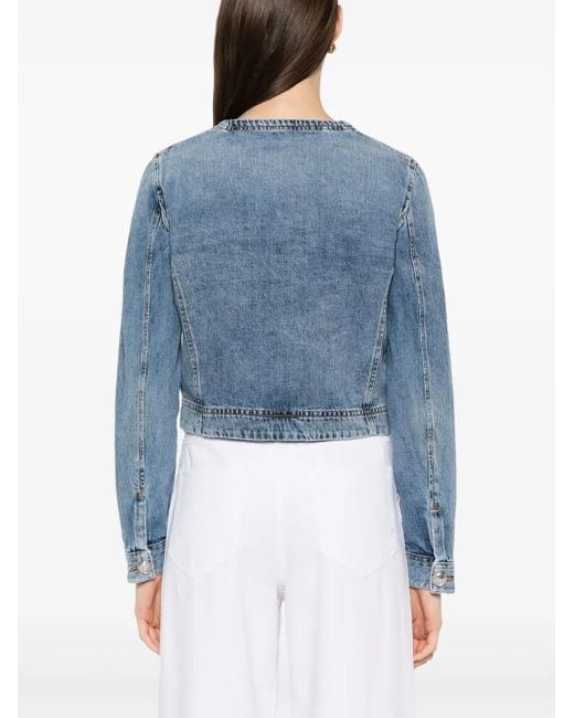 Pinko Blue Classic Cotton Jacket, Breathable Design