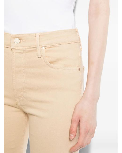 Mother White High-Waisted Jeans
