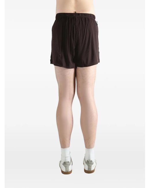 Satisfy Brown Perforated Drawstring Shorts for men