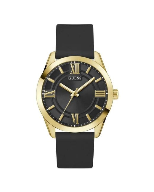 Guess Gray Round-Shape 44Mm Watch for men