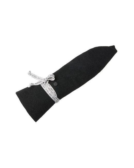 Maison Michel Black Andre Collapsible Fedora Hat