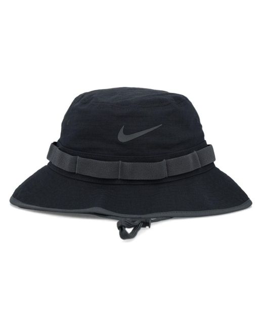 Nike Blue Logo-print Bucket Hat