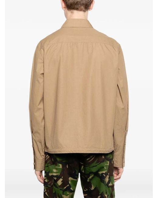 Moncler Natural Poplin Long Sleeve Jacket for men