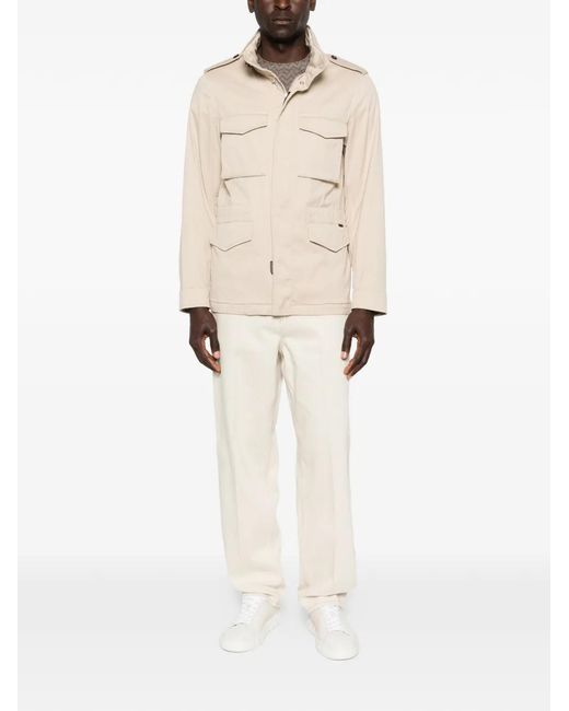 Moorer Natural Veste Denver À Poches Boutonnées for men
