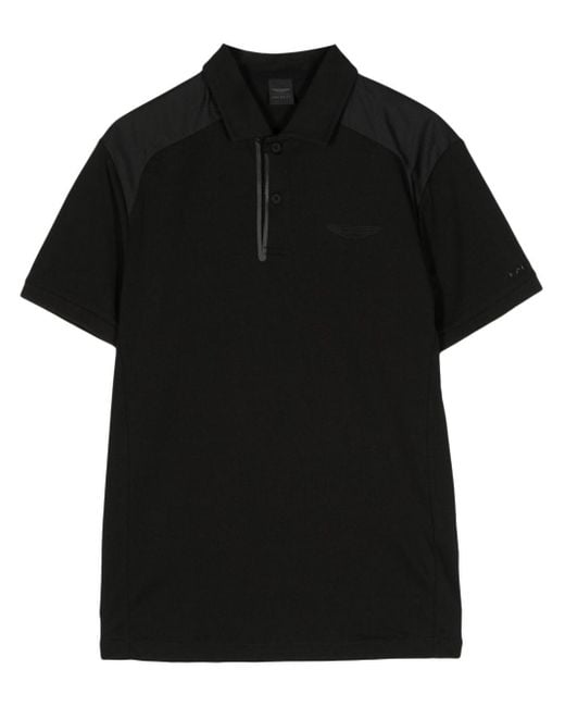 Hackett Black Basic Cotton Polo Shirt for men