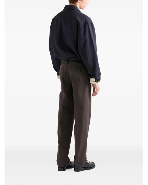 Prada Blue Blouson En Tissu Technique for men