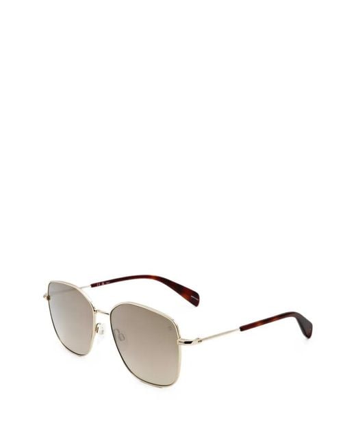 Rag & Bone Metallic Geometric-Frame Sunglasses