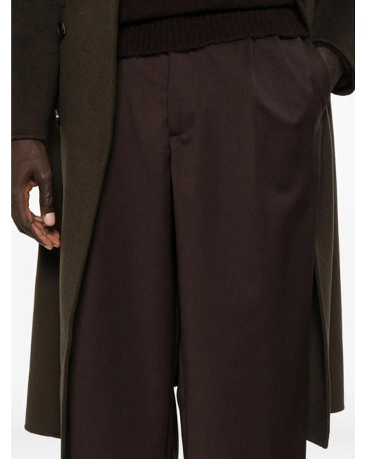 Amaranto Broek Met Geplooid Detail in het Brown voor heren