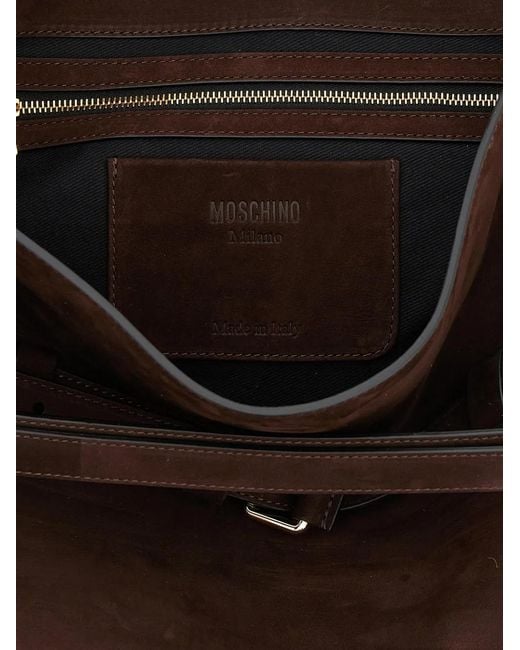 Moschino Black Sac Porté Épaule Tie Me Médium