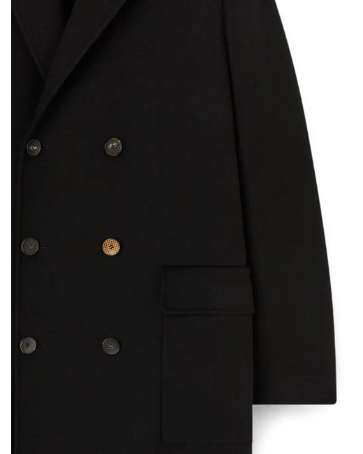 RETORI Black Double-Breasted Coat for men