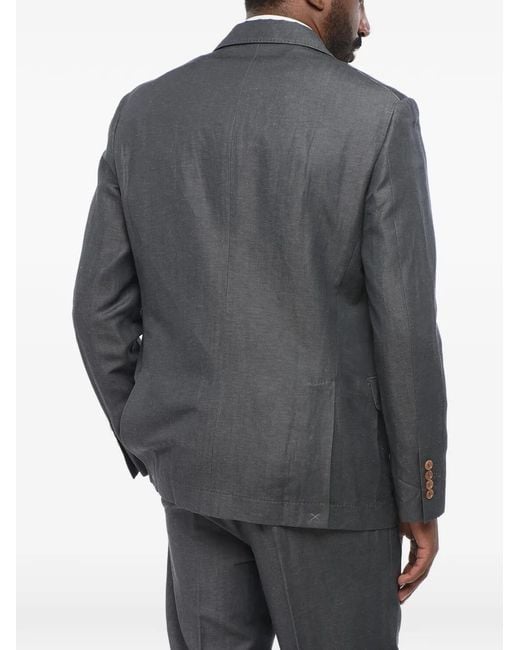 Brunello Cucinelli Gray Single-Breasted Suit for men