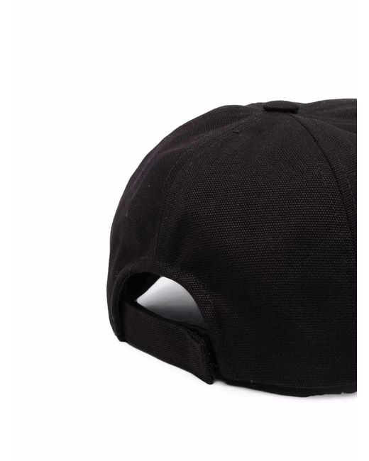 Isabel Marant Black Tyron Logo Baseball Cap for men