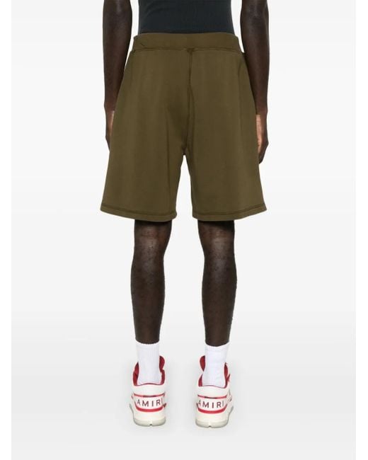 DSquared² Green Relaxed Fit Cotton Shorts With Subtle Branding for men