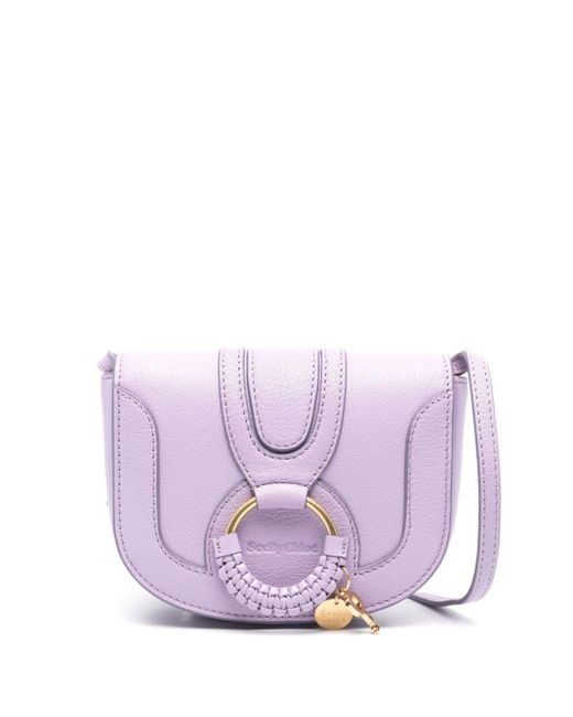 Mini sac en cuir à logo en relief See By Chloé en coloris Purple