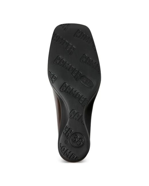 Camper Brown Louise Leather Mules