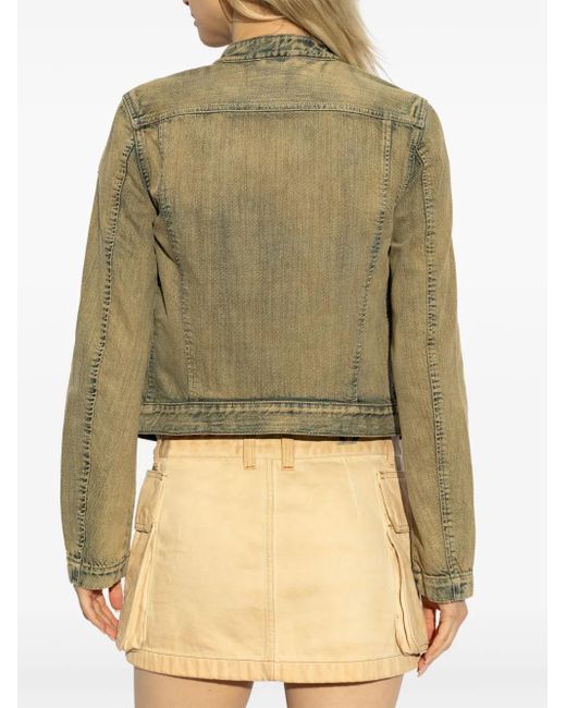 DIESEL Green De-Mornin Fitted Jacket