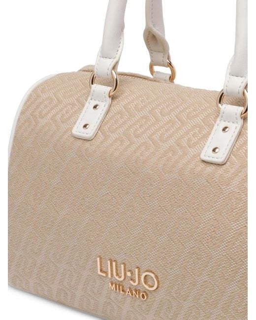 Liu Jo Natural Logo Top Handle Handbag