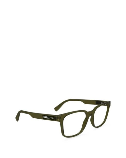 Lacoste Green Square-Frame Glasses